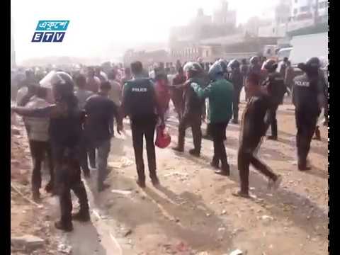 বিভিন্ন স্থানে পোশাক শ্রমিকদের বিক্ষোভ