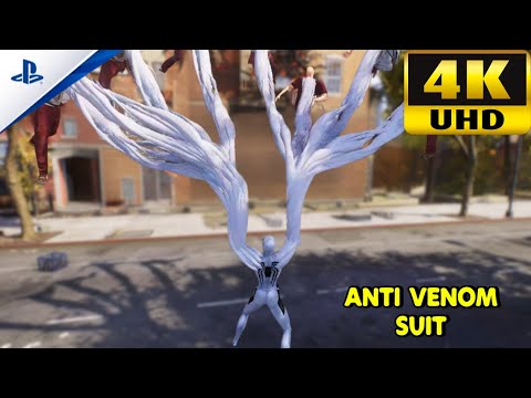 (PS5) SPIDER MAN 2 | ANTI VENOM SUIT | Free Roam Gameplay 4K60FPS