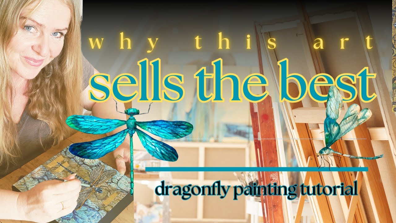 How to Paint a REALISTIC Dragonfly in Acrylic Art Tutorial