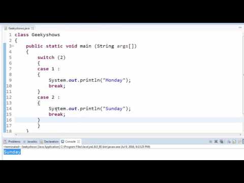 39 Switch Statement in Java Programming Hindi