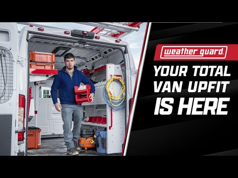 WEATHER GUARD® Van Upfit Gear | Folding Shelves, Flooring & Locking Bins Built for Pros