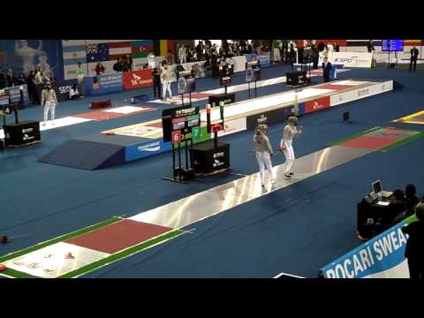 15.03.29 T32 DYACHENKO Ekaterina(RUS) vs GALIAKBAROVA Dina(RUS) - 2015 Seoul Fencing WS Grand Prix