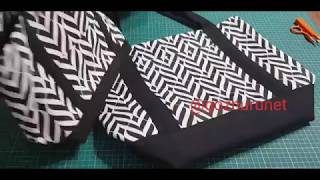 Bez çanta nasıl yapılır-How to make a Tote Bag
