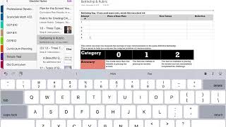 Insert a Row into a Table in OneNote for iPad