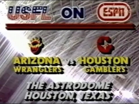 1984 USFL Week 9 - Wranglers vs  Gamblers
