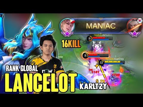16KILL MANIAC! LANCELOT BEST BUILD 2021 | TOP GLOBAL LANCELOT GAMEPLAY | MOBILE LEGENDS✓