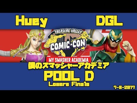 My Smasher Academia: Huey (Zelda) vs. DGL (Falcon) - SSB4 Pool 4 Losers Finals