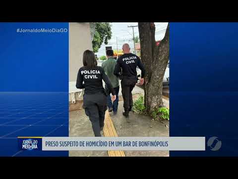 Preso suspeito de homicídio em um bar de Bonfinópolis
