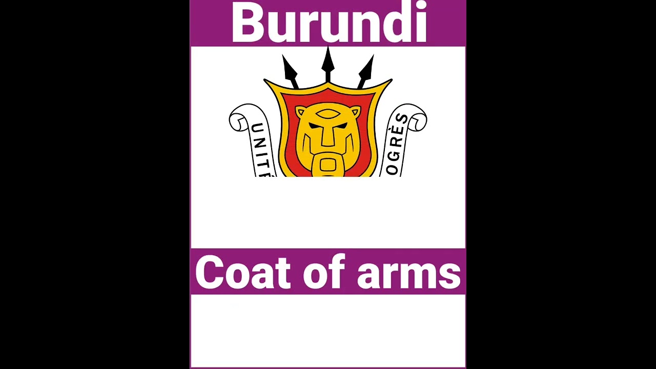 Republic of Burundi, Burundi Flag, Burundi map, Burundi coat of arms, #shorts #burundi #flag #map