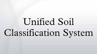 Unified Soil Classification System