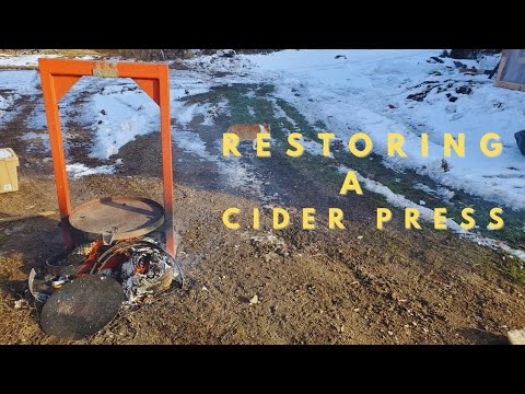 How to restore a cider press #ciderpress #restoration #homestead