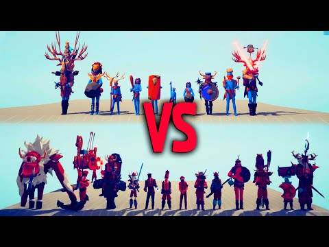 TRIBAL TEAM vs VIKINGS | TABS - Totally Accurate Battle Simulator
