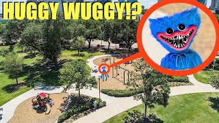 DRONE CATCHES HUGGY WUGGY AT HAUNTED PARK!! (WE FOUND HIM!)