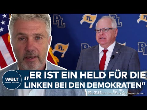 US-WAHL: Überraschende Wahl? Darum entschied sich Kamala Harris für Tim Walz statt Josh Shapiro!