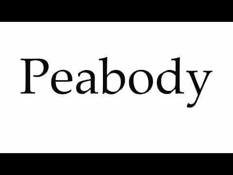 How to Pronounce Peabody