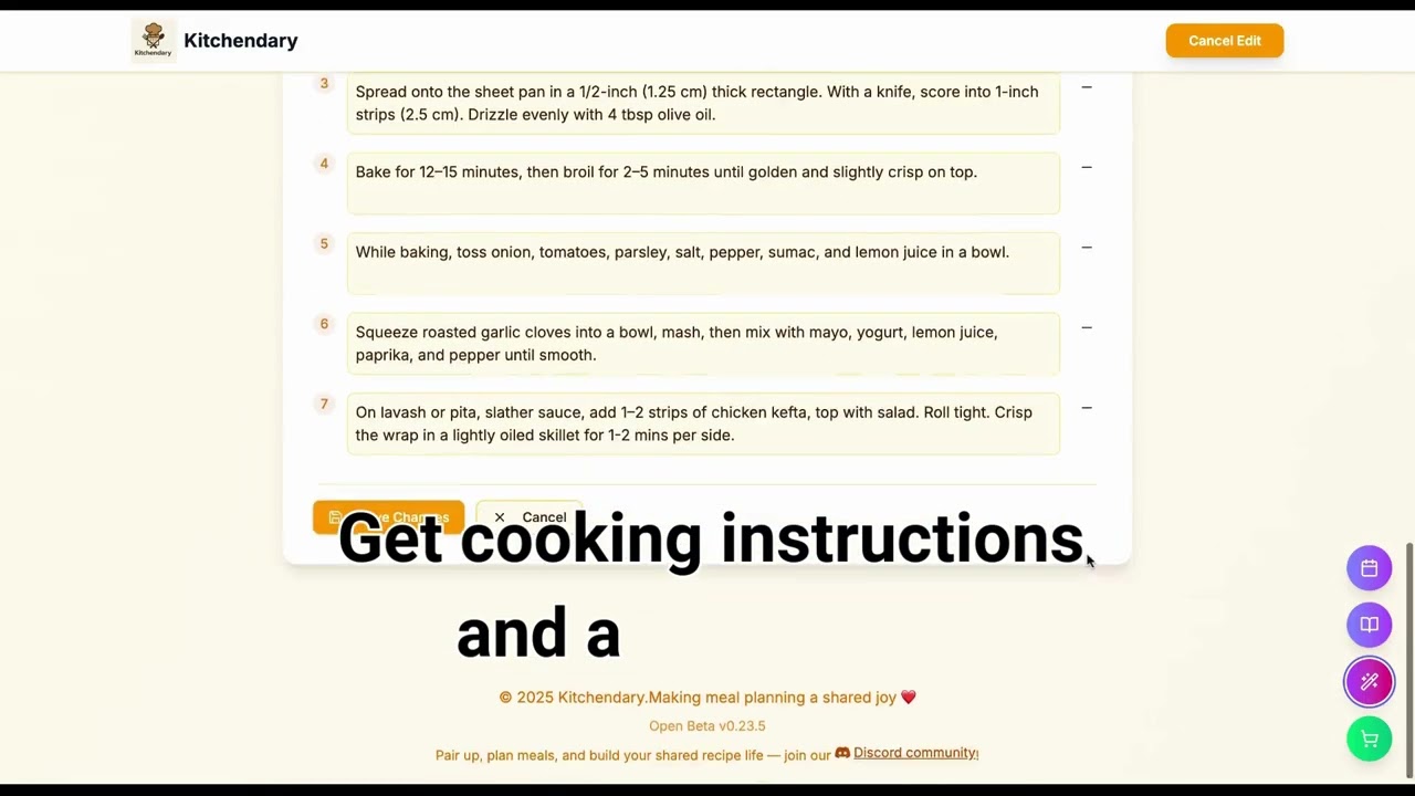 Kitchendary demo video Kitchendary demo video