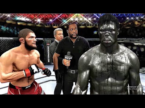 Khabib Nurmagomedov vs. The Incredible Hulk - EA SPORTS UFC 4 - CPU VS CPU
