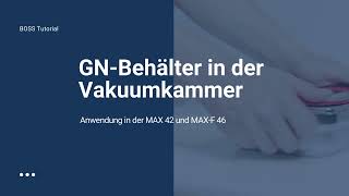 GN Absaugung MAX 42, MAX F46 Tutorial Boss
