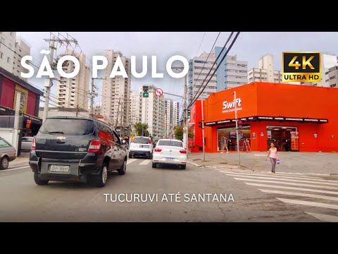 Dirigindo do Tucuruvi até Santana, São Paulo 4K