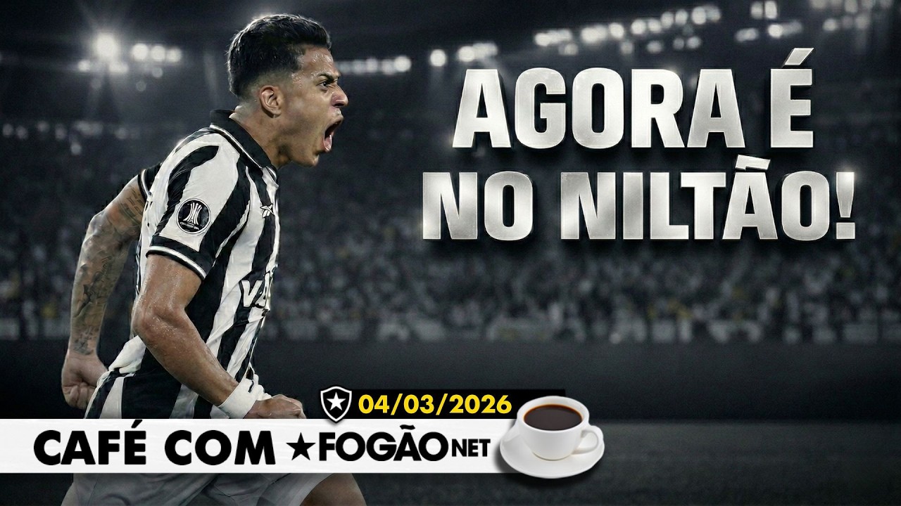 LIVE CAFÉ COM FOGÃONET | Botafogo busca empate e decide vaga no Niltão; Júnior Santos chega hoje