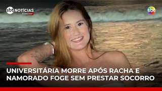 Universitária morre após carro dirigido pelo namorado capotar durante racha | #SBTNotícias