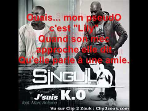 Marc Antoine Feat Singuila J'suis KO Lyric