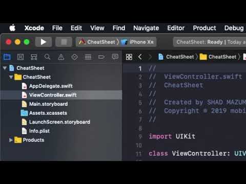 Xcode Shortcuts Scheme & Destination