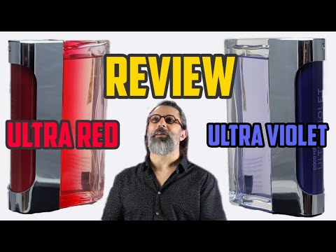 Don't forget these!                 Ultra Red Man and Ultra Violet Man by Paco Rabanne