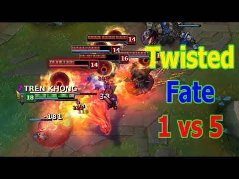 Twisted Fate season 8 - Can TF 1 vs 5 bot win?