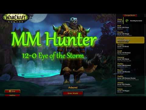 WoW Legion PvP | MM Hunter Full BG 12-0 EoTS