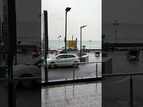 #vizag#beach#waves#rain #peace #travelling#travelvlog #ocean #india #clouds#beachweather