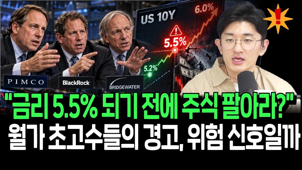 금리 5.5%가 증시 충격 마지노선? 월가 초고수들의 경고, 대비해야 할까