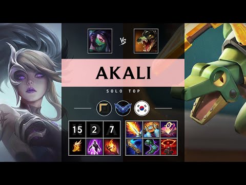 Akali Top vs Renekton - KR Diamond Patch 25.S1.2