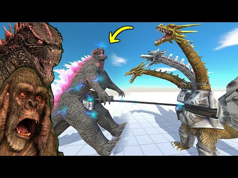 Godzilla vs NEW Mecha-Ghidorah ELECTRIC POWER