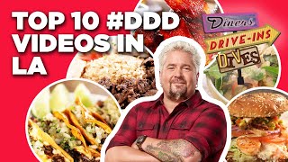 Top 10 #DDD Videos in Los Angeles with Guy Fieri | Diners, Drive-Ins, and Dives | Food Network