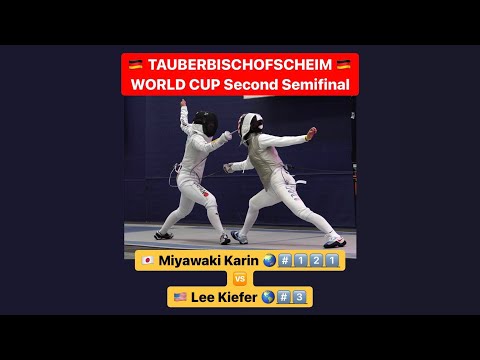 Tauberbischofsheim World Cup 2022 SWF - L4 - Miyawaki JPN v Kiefer USA