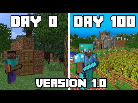I Tried to Survive 100 Days in Original Hardcore Minecraft..