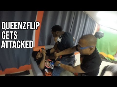 QUEENZFLIP CAUSES TROUBLE & GETS ATTACKED IN TRINIDAD