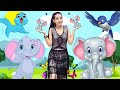 Ek Mota Hathi || एक मोटा हाथी || Popular Hindi Children Songs || Hindi Poem 4 Kidz
