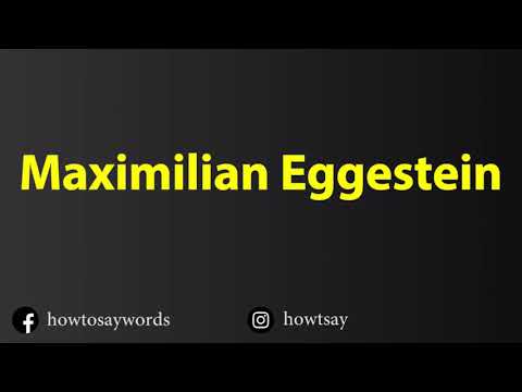 How To Pronounce Maximilian Eggestein