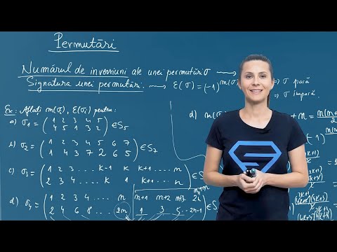 Numărul de inversiuni și signatura unei permutări - Clasa a XI-a