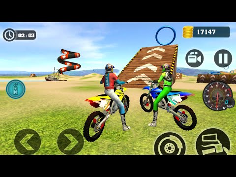 Extreme Motocross beach 3d Driving Bike Stunt #6 - Motorbike Racing Best Bike game Android Gameplay
