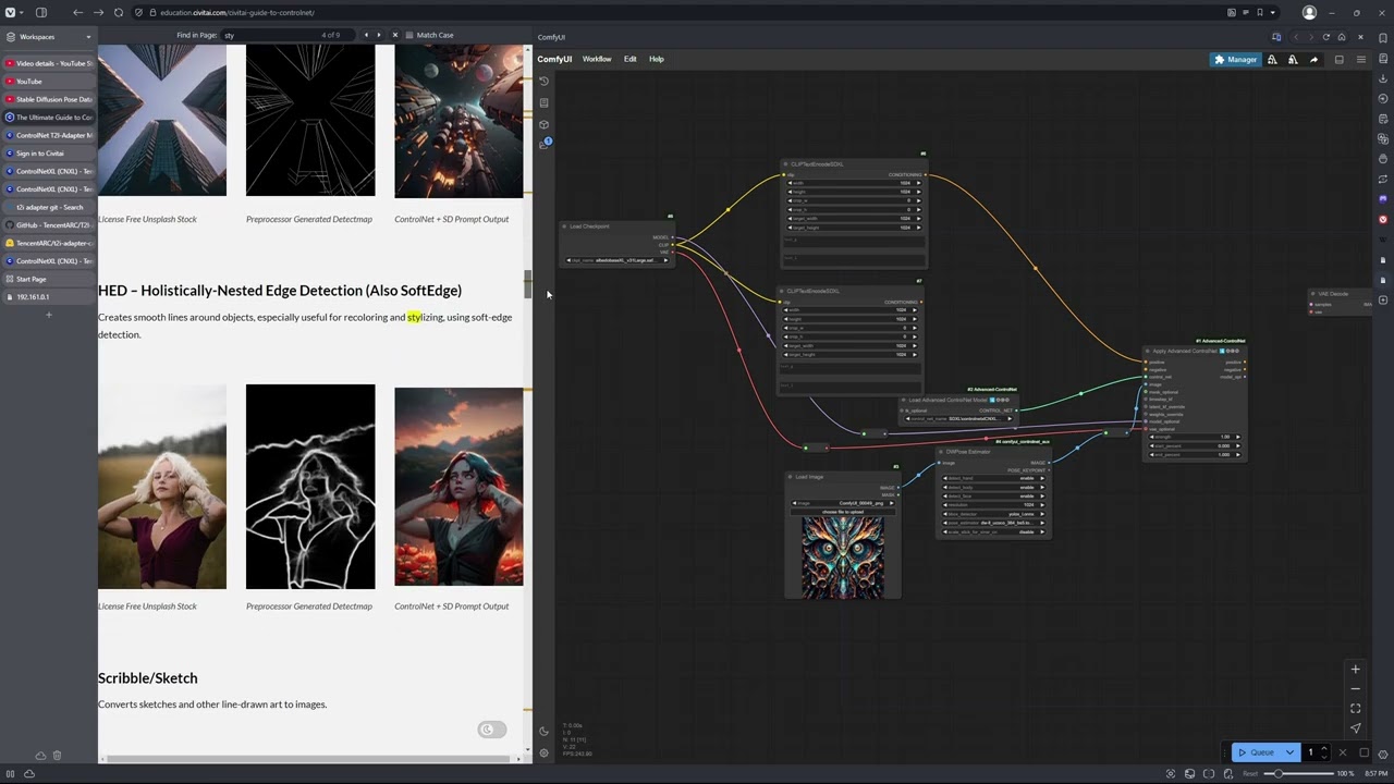 ControlNet OpenPose ComfyUI Workflow From Scratch (SDXL)