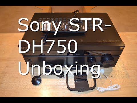Sony STR-DH750 7.2 Channel 4K UHD A/V Receiver - Unboxing [US Version]