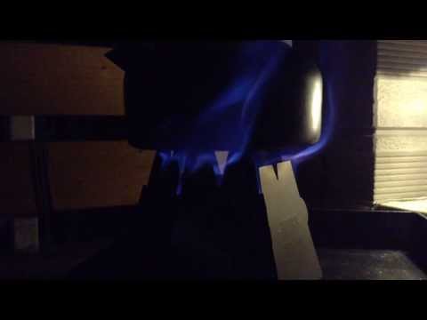 Alcohol Stove in Vargo Hexagon Wood Stove