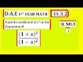 Find The Coefficient Of X 5 Of Expansion Using Binomial Formula