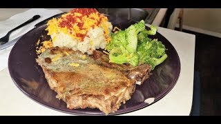 T-Bone Steak Dinner  (Well Done)