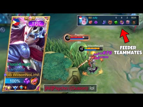 TUTORIAL LANCELOT SOLO HARD CARRY FEEDING TEAMMATES AGAINST TRASHTALKERS! (INTENSE EPIC COMEBACK)