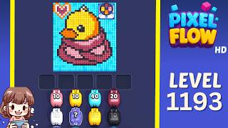 Pixel Flow Level 1193 Solution Walkthrough
