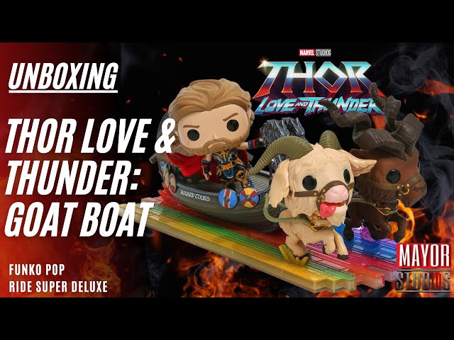 Vídeo relacionado con Funko Pop! Ride Super Deluxe: Thor L&T - Goat Boat - Thor: Love and Thunder - Figura de Vinilo Coleccionable - Idea de Regalo- Mercancia Oficial - Juguetes para Niños y Adultos - Movies Fans